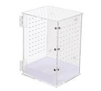 BESTonZON Reptile Breeding Box Acrylic Mantis Enclosure for Insects Snails Pets Durable Practical Terrarium for Praying Mantis Geckos and Spiders