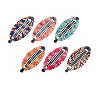 BESTonZON Resin Hair Clips 6pcs Flower Pattern Fish Shaped Bang Clips for Women Garden Cleaning