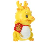 BESTonZON Resin Piggy Bank Money Jar Decorative Dragon Coin Storage Container Unique Chinese Culture Home and Office