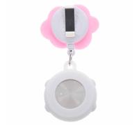 BESTonZON Retractable Clip Digital Nursing Watch with Flexible Strap Cloud Pattern Pocket Fob Watch for Women Medical Staff