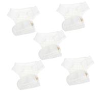 BESTonZON Reusable Cloth Diapers for Newborn Babies, Washable Baby Nappy Pants, Soft Cotton Material, s Size (0-3 Months), 5pcs Set for Infant Diapering