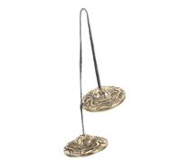 BESTonZON Rhythm Vintage Hand Cymbal Bell Small Handheld Musical Bells Rustic Meditation Instrument