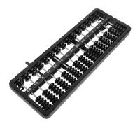 BESTonZON Rod Plastic Abacus with Reset Mental Arithmetic Tool for Traditional Chinese Bead Counting Educational for Math Learning and Cognitive Development