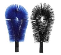 BESTonZON Roof Cleaning Brush Head Replacement 2pcs Stainless Steel PP for Outdoor Gutter and Pipe Cleaning with Leaf Removal