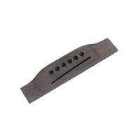 BESTonZON Rosewood Acoustic Guitar Bridge with Bone Slotted Saddle, Precisely Shaped 6-string Bridge Part for Folk and Acoustic Guitar, for Performance and DIY Replacement Go208