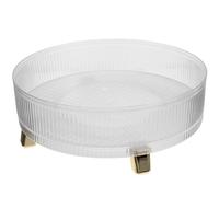 BESTonZON Rotating Kitchen Spice Rack 360-degree Rotating Cosmetic Organizer Pet and Abs Material Large Capacity round Storage Tray Practical Design for Kitchen Countertop and Dresser