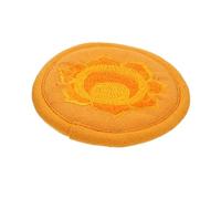 BESTonZON Rounded Embroidery Singing Bowl Cushion Cotton Manual Decorate Anti-Slip Buddhist Sound Bowl Pad Portable Religious Prop Stand Sturdy