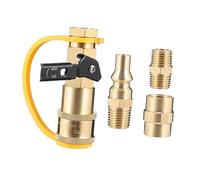BESTonZON Rv Quick Connection Adapters Valve Fitting for Low Pressure Gas Hoses Coupling Kit for Safe BBQ Rv Trailer Outdoor Use