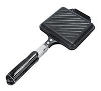 BESTonZON sandwich pan sandwich frying pan press waffle maker japanese frying pot breakfast sandwich maker hot sandwich maker pan scraper jaffle maker iron Japanese-style clamshell grill