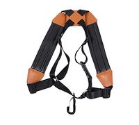 BESTonZON Saxophone Double Shoulder Strap Padded Neck Support Adjustable Universal Sax Harness Belt for Tenor and Alto Saxophones (small Black)