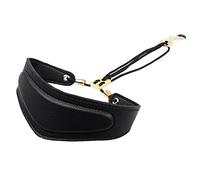 BESTonZON Saxophone Strap Neck Strap Adjustable for Soprano and Tenor Saxophone Instruments Leather Material and Metal Hook for Comfortable Playing Scenario
