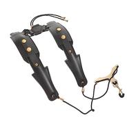 BESTonZON Saxophone Strap Sax Parts Saxophone Harness Strap Creative Saxophone Harness Saxophone Shoulder Strap Sax Strap Saxophone Neck Strap Sax Supply Saxophone Belt Black Zinc Alloy
