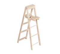 BESTonZON Scale Step Ladder Accessory for Mini Furniture and House Decor for Creative Play and Ambience Homes