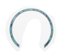 BESTonZON Self Adhesive Guitar Sound Hole Decal Rosette Inlaid Sticker Decorative Edge for Classical Guitar and Ukulele Easy Peel and Stick Design Color Shifting Flower Pattern