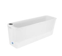 BESTonZON Self-Watering Long Rectangular Planter for Balcony Window & Patio - Space-Saving Flower Pot with Visible Water Level
