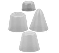 BESTonZON Set of 4 Silicone Flute Caps Protectors for 6/12 Hole Ocarina Flute Practice, Soft Silicone Sleeves Storage Case for Beginner and Professional Use Instrument Accessories