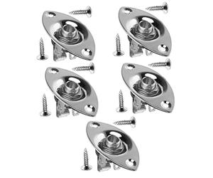 BESTonZON Sets Professional Guitar Fittings Electric Guitar Lead Socket Plates Easy Install and Store