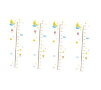 BESTonZON Sets Removable PVC Growth Chart Sticker Cartoon Design Height Chart for Boys and Girls Room Bedroom Living Room b Pcs
