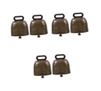 BESTonZON Sets Square Calling Bells Handle Made of Reliable Iron Enhance Public Information for Sports Wedding Birthday Pcs