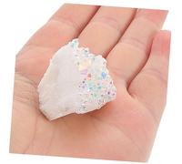 BESTonZON Seven Color Crystal Cluster Stones for Air Purification and Yoga Multifunctional Gemstone Teaching Specimen for Office Home and DIY Crafts Mineral Decoration