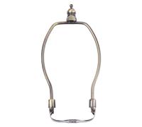 BESTonZON Shade Bracket Lamp Harp - 7 Inch Brass Sconce Adjustable Desk Metal Shade Holder - 6 Inch Table Stand - Pala Lighting Alloy Plating Child
