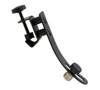 BESTonZON Shockproof Adjustable Drum Microphone Clip Rim Mount Mic Holder Clamp Lightweight Microphone Holder for Musicians and Performers