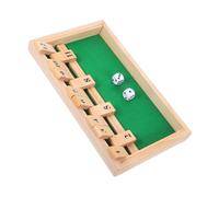 BESTonZON Shut The Box Wooden Board Game with Dice Family Math Tabletop Game for Seniors and Adults Strategic Bar Dice Theme Interactive Play for Players