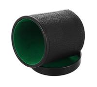BESTonZON Silent Dice Shaking Cup Set for Bar and Social Gathering, Pu and Plastic Material, Comfortable User Experience, Compact Dice Holder with Fun Feature for Ktv and Table Game Props
