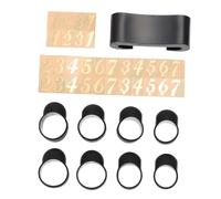 BESTonZON Silicone Anti-Slip Drumstick Holder Finger Sleeves Set with Note Stickers for Musical Instruments and Mallets Black Prevents Rolling and Missing for Percussion Instrument Players