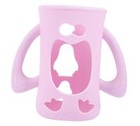 BESTonZON Silicone Baby Bottle Cover for 240ml Infant Glass Bottles Easy to Install Protective Sleeve with Handle to Prevent Drops Minimalist Stylish Design for Everyday Feeding