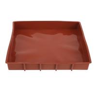 BESTonZON Silicone Baking Tray with Dividers for Easy Demould, Lightweight Rectangular Coffee- Mold for Baking Cakes and Making Bread at Home