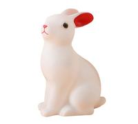 BESTonZON Silicone Battery Operated Rabbit Night Light for Bedroom Decor, Cute LED Bedside Lamp Nursery Soft Glow, Portable Silicone Bunny Nightlight for Random Color Random Color