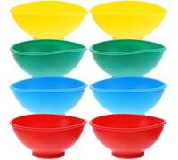 BESTonZON Silicone Mini Prise Bowls Prep and Sever Bowls Spice Bowl Mixing Bowl Set of 4 6.7 x 6.7 x 3 cm, Silicone, Image 1, 6,7 * 6,7 CM