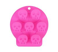 BESTonZON Silicone Soap Mold Animal Cookie Cutter Silicone Tray Skull Ice Tray Ice Cube Mold Cubes Maker Cake Pink Making Baking Tools s