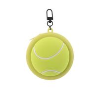 BESTonZON Silicone Tennis Coin Purse with Zipper Mini Wallet for Keys and Earphones Sports Equipment Storage Bag Pendant Charm for Active Use
