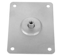 BESTonZON Silver Metal Drum Mounting Plate D-stand Bracket, Percussion Mount Rod and Flat Drum Pads Attachment for Snare Stand Practice Pad, Leg Mounting Hardware for Musical Instruments