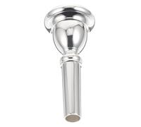 BESTonZON Silver-plated Euphonium Mouthpiece Copper Wind Instrument Accessory for Beginners Students and Professionals Producing Rich Elegant Sound