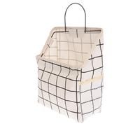 BESTonZON Simple Storage Bag Wall Hanging Pouch Cotton and Linen Easy to Use Easy to Fix Stylish Design for Kitchen and Living Room Organization