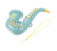 BESTonZON Simulation Saxophone for Creative Musical Instrument Plaything Educational Early Learning Saxophone in Green Fun Music Sensory Development Gift