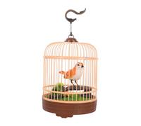 BESTonZON Singing and Chirping Bird with Voice Activation Interactive Birdcage with Realistic Sounds for Unique for Decorative Appeal for Home