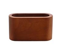BESTonZON Single Slot Wooden Business Card Holder Display Desktop Postcard Display 2.95x1.61x1.18in Rustic Elegant Solid Wood Vertical Stand Keeps Cards Upright for Office Desks