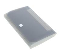 BESTonZON Small Accordion File Folder Organizer A6 Travel Document Holder Gray Multi-Layer Expanding Document Wallet Receipt and Birth Certificate Organizer for Students and Office Use