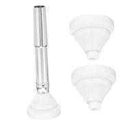 BESTonZON Small Trumpet Mouthpiece Set 3/5/7 Sizes White Case Brass Musical Instrument Accessory Replacement Parts for Beginner and Professional Trumpet Players