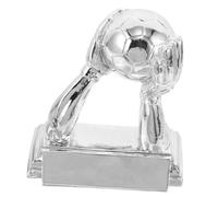 BESTonZON Soccer Award Goalkeeper Trophy - Trophy Gloves Ball Shape Soccer Match Award Cup for Office Home Desktop Centerpiece Decor