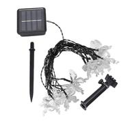 BESTonZON Solar Butterfly Fairy String Lights LED Outdoor Garden Decor - Colourful Waterproof Decorative Lights for Patio, Yard & Parties