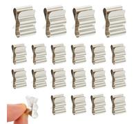 BESTonZON Solar Panel Cable Clips 50pcs Wire Installation Fixing Clips Smooth Edges and Corrosion Resistant 301 Stainless Steel, Suitable for Outdoor Use Under The Frame of The Module