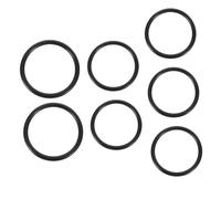 BESTonZON Sound Bowl Rubber Rings 7pcs Meditation Accessory Crystal Singing Bowl Washers for Buddhist Practice