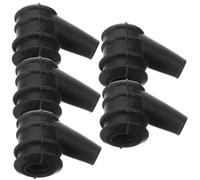 BESTonZON Spark Plug Cap Essential Lawnmower Accessory 5pcs Black for Lawnmower and Chainsaw Plastic Replacement Part Prevents Oil Leakage for Reliable Compatible with Multiple Brands