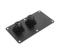 BESTonZON Speaker Jack Plate Aluminum Alloy Dual Plate Speaker Box Terminal Cup for Home Car Stereo Stage Sound Recording Studio
