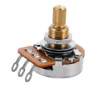BESTonZON Split Shaft Teeth Guitar Potentiometer for Electric Guitar Bass Metal Audio Taper Resistor Replacement Easy Install Electronic Musical Instrument Part
